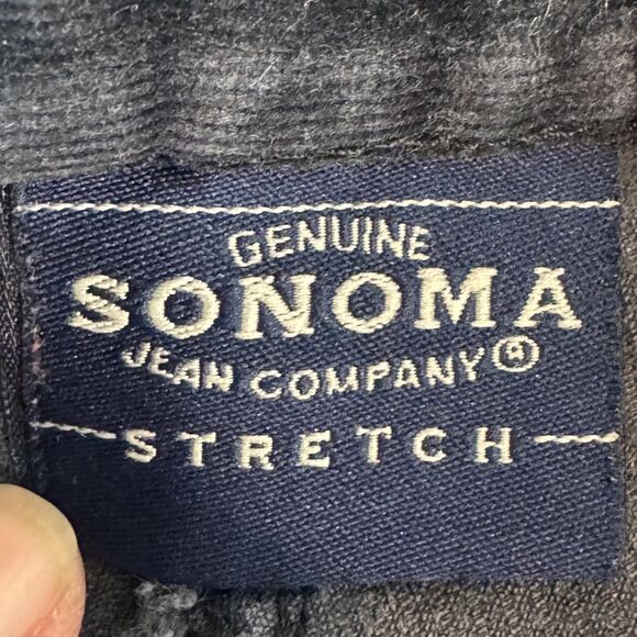 Sonoma Y2K Black Bareback Corduroy Pants 8 - Picture 3 of 9